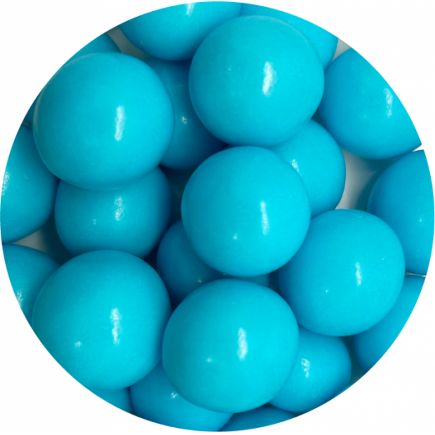 Čokoládové perly veľké 1,5cm modré - 200g
