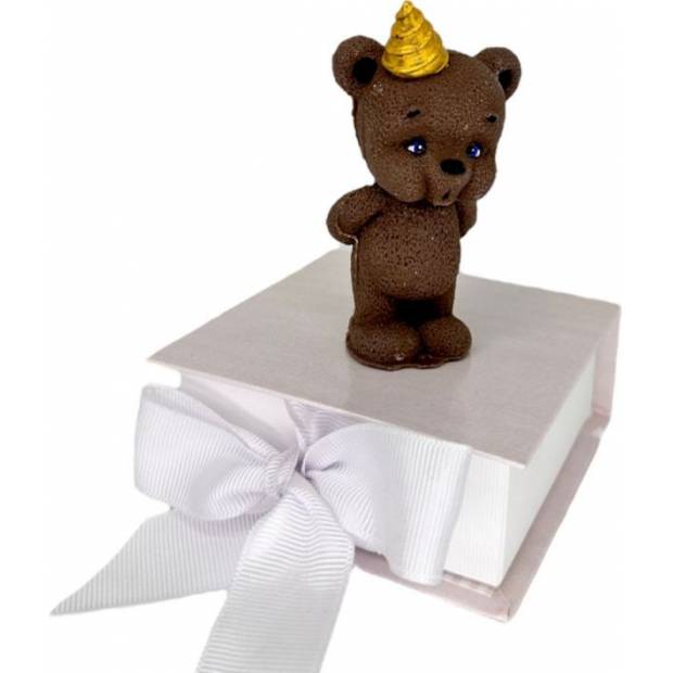 Čokoládový medveď hnedý stojaci 9cm