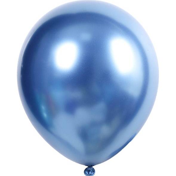 Latexové balóniky metalická modrá 50ks 30cm