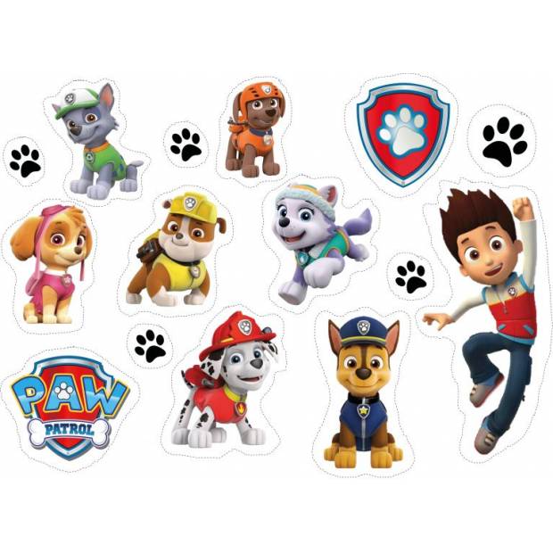 Jedlý papier na vystrihovanie Tlapková patrola - Paw Patrol