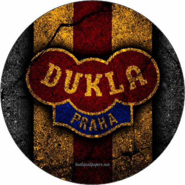 Jedlý papier Logo Dukla Praha 19,5 cm