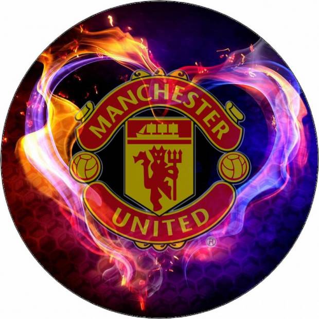Jedlý papier Manchester United logo 19,5 cm