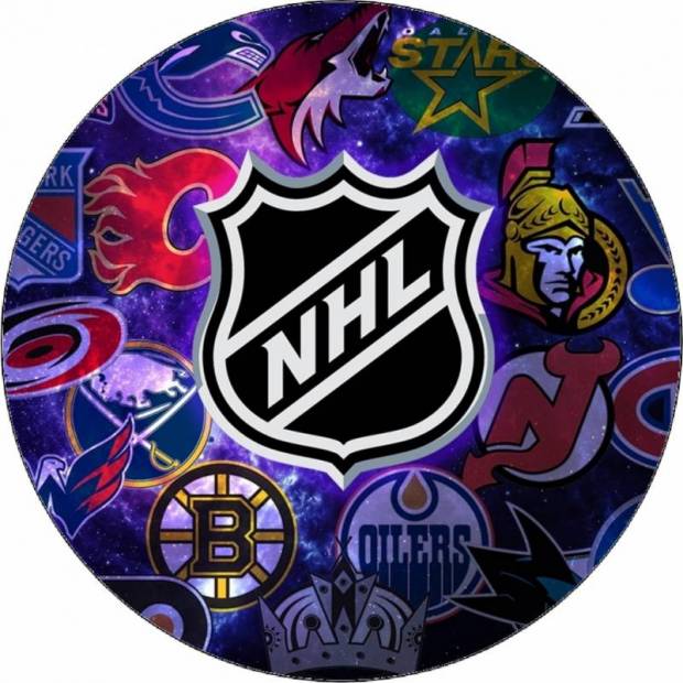 Jedlý papier s logom NHL 19,5 cm