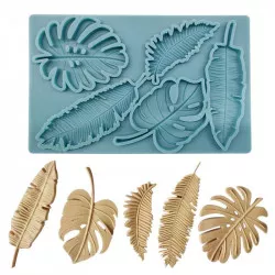 Silikónová forma „Listy“ 19,5 × 12,5 cm