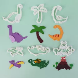 Sada vykrajovatiek dinosaúrmi