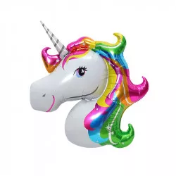Fóliový balónik s farebným jednorožcom 105 cm