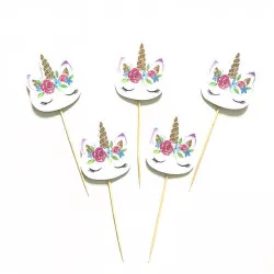 Zápich do muffinov unicorn 24 ks