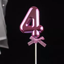 Rúžový zápich do torty číslo 4