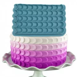 Silikónová formička na povrchy šupín 17×10,5 cm