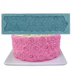 Silicone form for rose surfaces 32,5x9,5 cm
