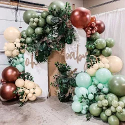 Balóniková girlanda zelená 202 ks