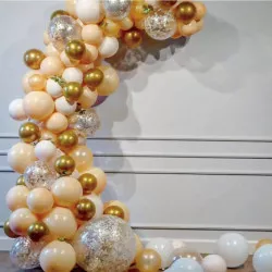 Balóniková girlanda oranžová 128 ks