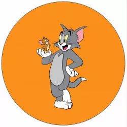 Jedlý papier Tom a Jerry s Buldočkom 19,5 cm