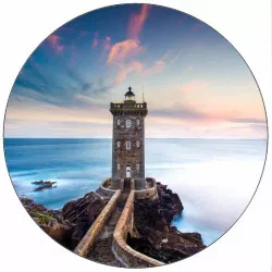 Jedlý papier maják a ružové mraky 19,5 cm