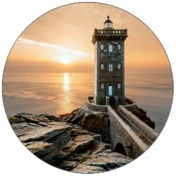 Jedlý papier maják pri západe slnka 19,5 cm