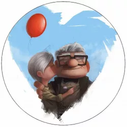 Jedlý papier Hore do oblak Carl a Ellie 19,5 cm