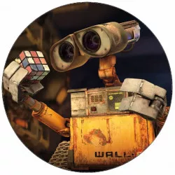 Jedlý papier Wall-I a rubikova kocka 19,5 cm