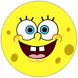 Jedlý papier Sponge Bob a kamaráti 19,5 cm