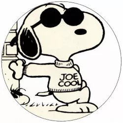 Jedlý papír Snoopy černobiela ilustrácia 19,5 cm