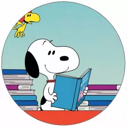 Jedlý papier Snoopy a knihy 19,5 cm