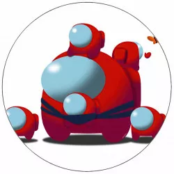 Jedlý papier Among Us postavičky 19,5 cm