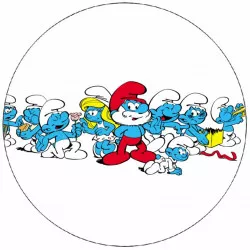 Jedlý papier Šmolkovia 19,5 cm