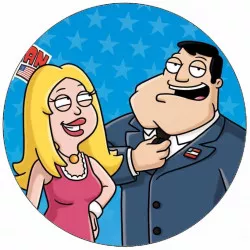 Jedlý papier Americký otec Stan a Francine 19,5 cm