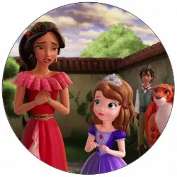 Jedlý papier Elena z Avaloru a Isabel 19,5 cm