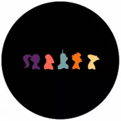 Jedlý papier Futurama ikony postáv 19,5 cm