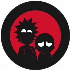 Jedlý papier Rick a Morty červené pozadie 19,5 cm