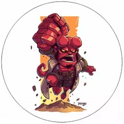 Jedlý papier Hellboy ilustrácie 19,5 cm