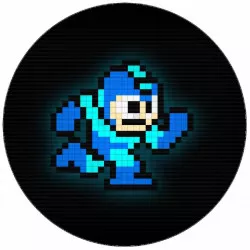 Jedlý papier Mega Man pixely 19,5 cm