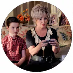 Jedlý papier Malý Sheldon s babičkou 19,5 cm