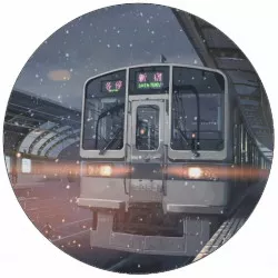 Jedlý papier šedý vlak 19,5 cm