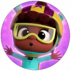 Jedlý papier Abby Hatcher v lyžiarskych okuliaroch 19,5 cm