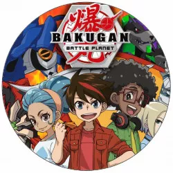 Jedlý papier Bakugan tím 19,5 cm