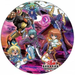Jedložiteľný papier Bakugan fialové pozadie 19,5 cm