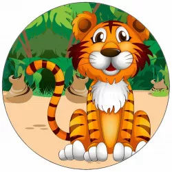 Jedlý papier tiger v džungli 19,5 cm