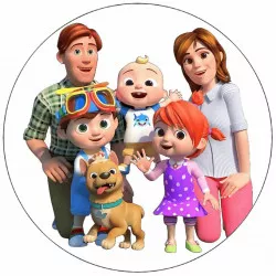 Jedlý papier Cocomelon rodina 19,5 cm