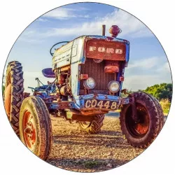 Jedlý papier retro traktor Ford 19,5 cm