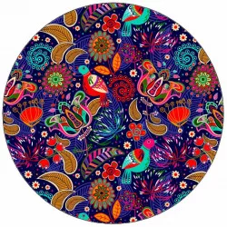 Jedlý papier farebný folklórny vzor 19,5 cm