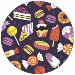 Jedlý papier vzor motýle 19,5 cm