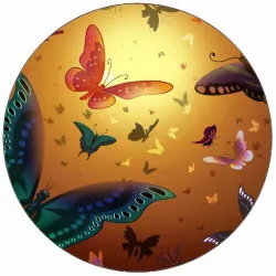 Jedlý papier vzor cukrovinky 19,5 cm