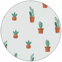 Jedlý papier vzor kaktusy 19,5 cm