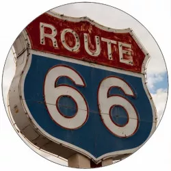 Jedlý papier Route 66 označenie 19,5 cm