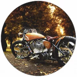 Jedlý papier Harley Davidson hnedý 19,5 cm