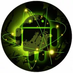 Jedlý papier svietiaci Android 19,5 cm