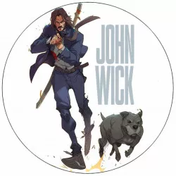 Jedlý papier John Wick logo 19,5 cm