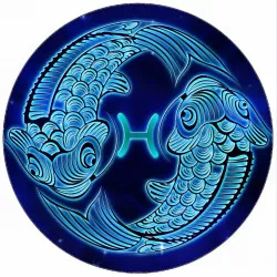 Jedlý papier znamenie ryby 19,5 cm