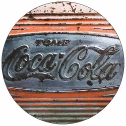 Jedlý papier Coca Cola tabuľa vintage 19,5 cm